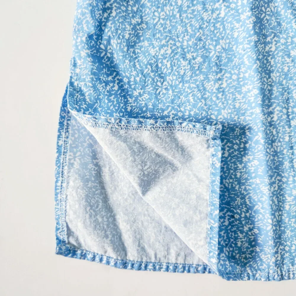 Bella Bliss Toddler Girls Cotton Swim Cover-Up Cornflower Blue Floral Size 3